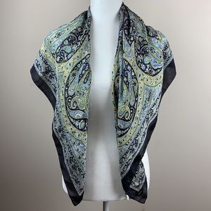 Beautiful 100% pure Silk paisley traditional Scarf